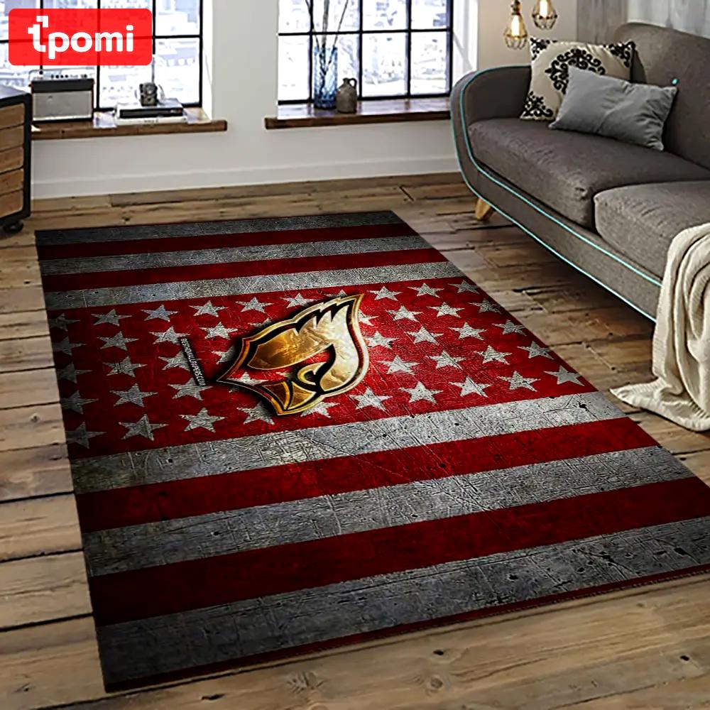 Nfl arizona cardinals football team logo sport carpet rectangle area rug for living room ac74 Rectangle Rug