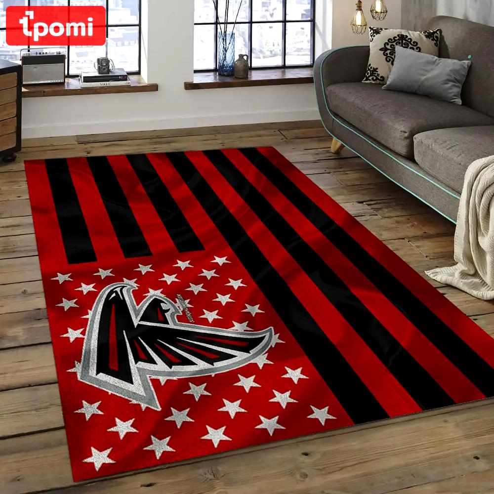 Nfl atlanta falcons football team logo rectangle area rug af05 Rectangle Rug