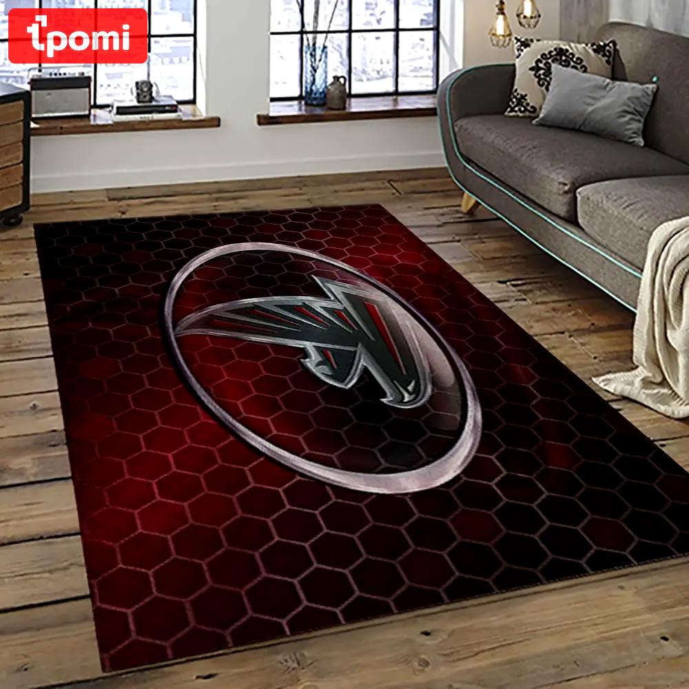 Nfl atlanta falcons football team logo sport carpet area rug home decor best gift for friends atfl22 Rectangle Rug