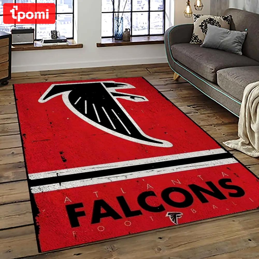 Nfl atlanta falcons football team logo sport carpet area rug home decor best gift for friends atfl24 Rectangle Rug