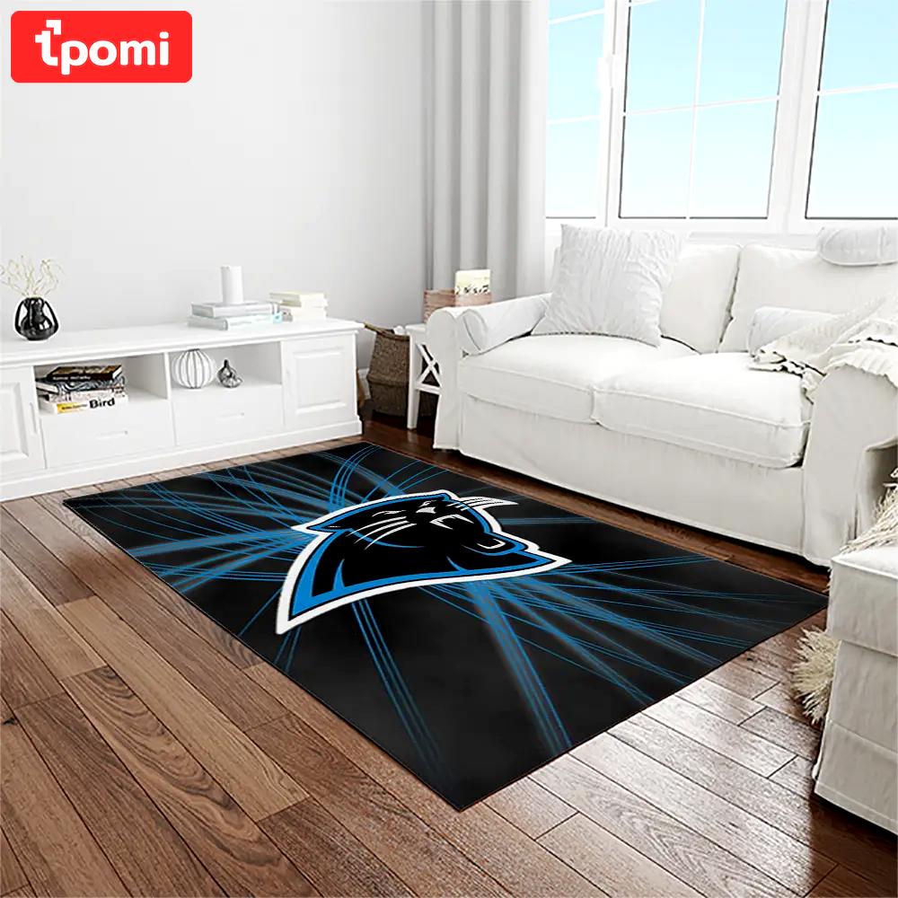 Nfl carolina panthers football team logo rectangle area rug cp06 Rectangle Rug