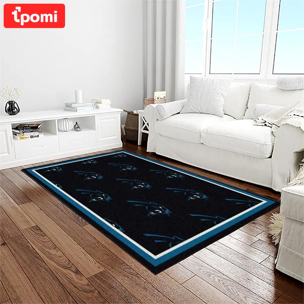 Nfl carolina panthers football team logo rectangle area rug cp23 Rectangle Rug