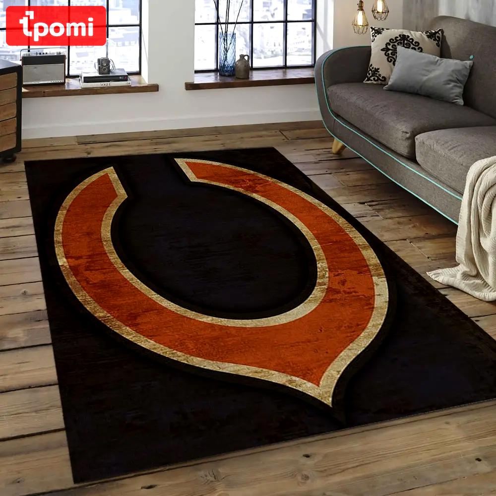 Nfl chicago bears football team logo rectangle area rug cgb51 Rectangle Rug