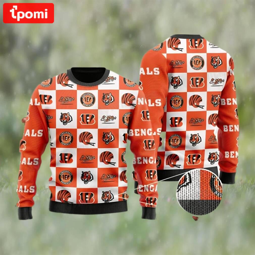 Nfl cincinnati football ugly christmas sweater bengals gifts Christmas Ugly Sweater
