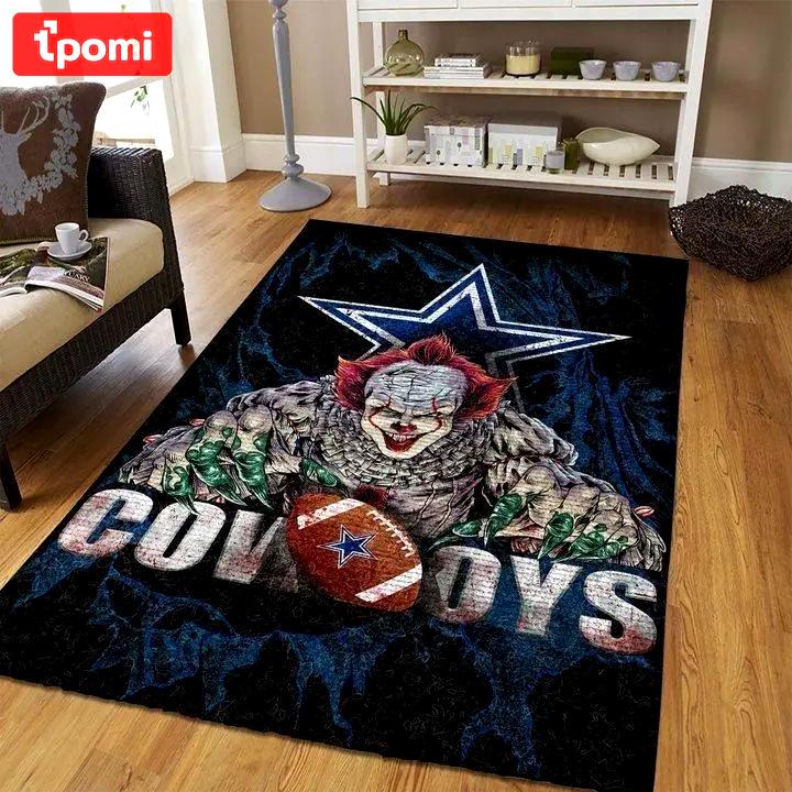 Nfl dallas cowboys with it character area rug living room rug b130907 Rectangle Rug