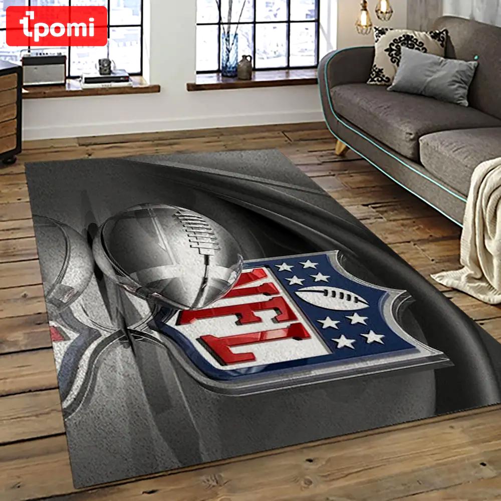 Nfl football league logo retangle carpet area rug home decor best gift for fan and friends nf30 Rectangle Rug