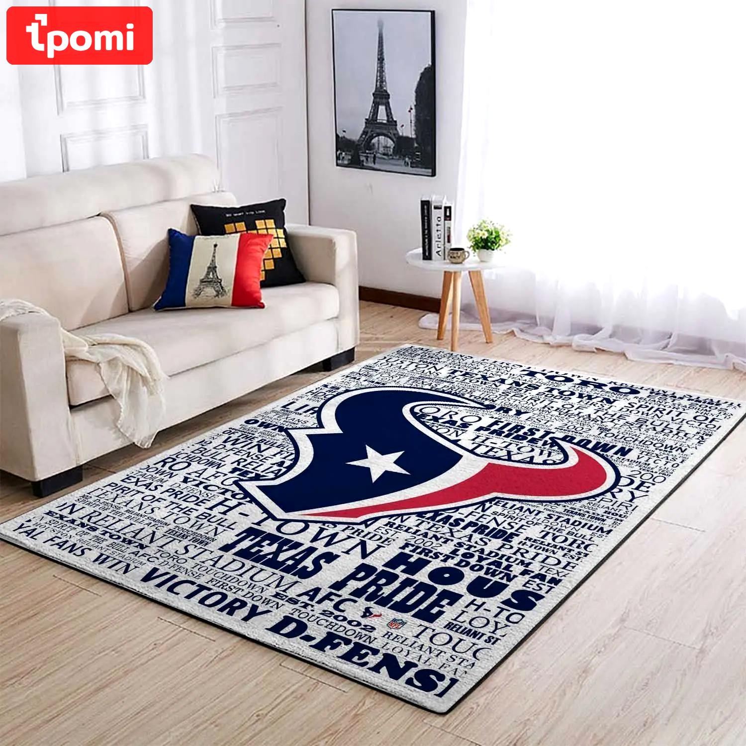 Nfl houston texans area rugs living room carpet sht101202 rug regtangle carpet Rectangle Rug