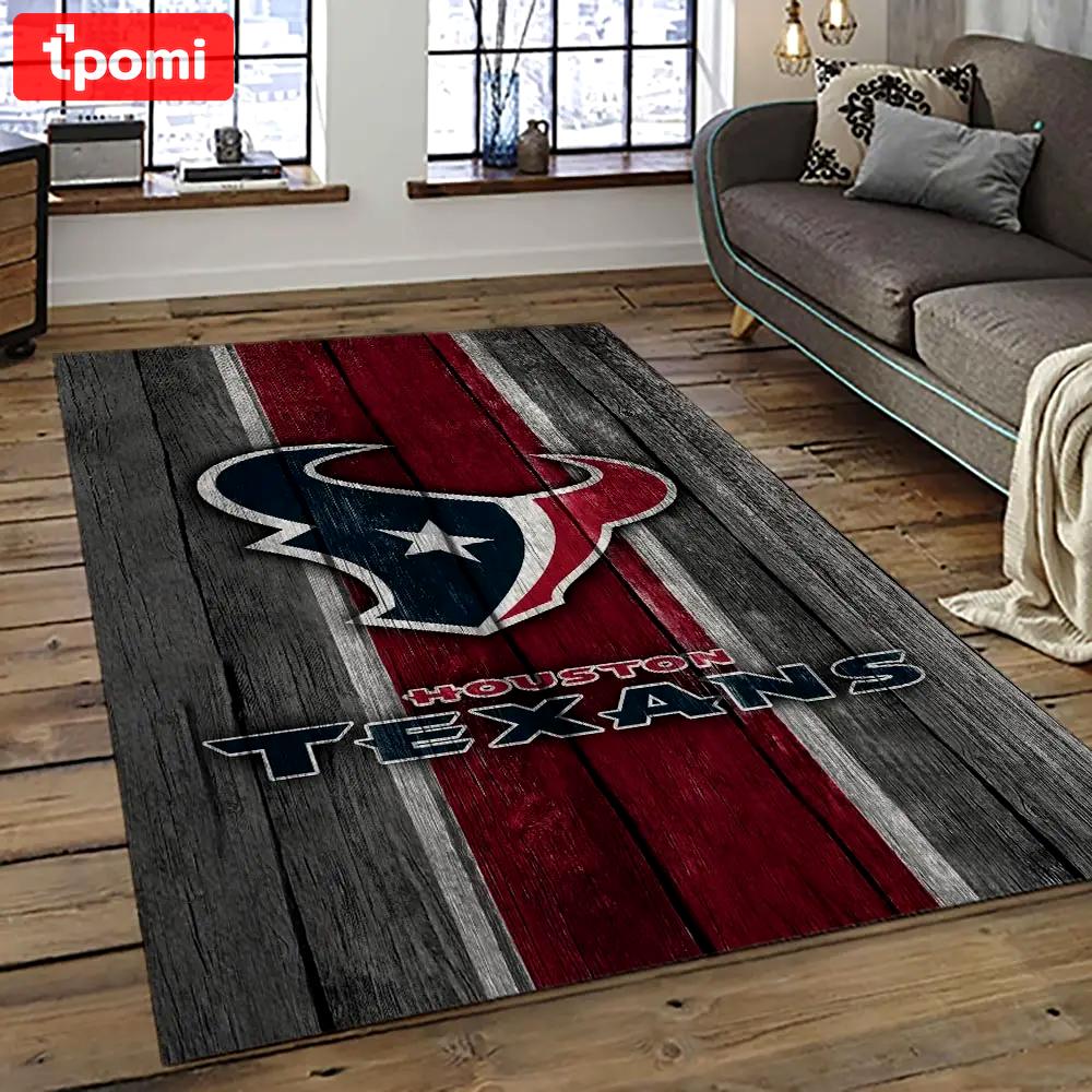 Nfl houston texans football team logo sport carpet area rug home decor best gift for friends ht50 Rectangle Rug