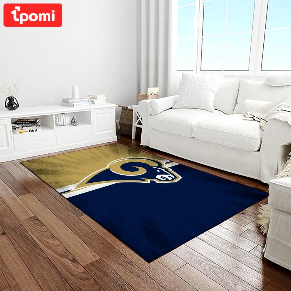 Nfl los angeles rams football team logo rectangle area rug lar20 Rectangle Rug