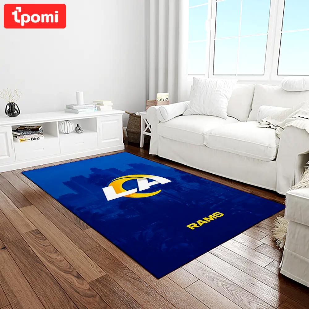 Nfl los angeles rams football team logo rectangle area rug lar33 Rectangle Rug