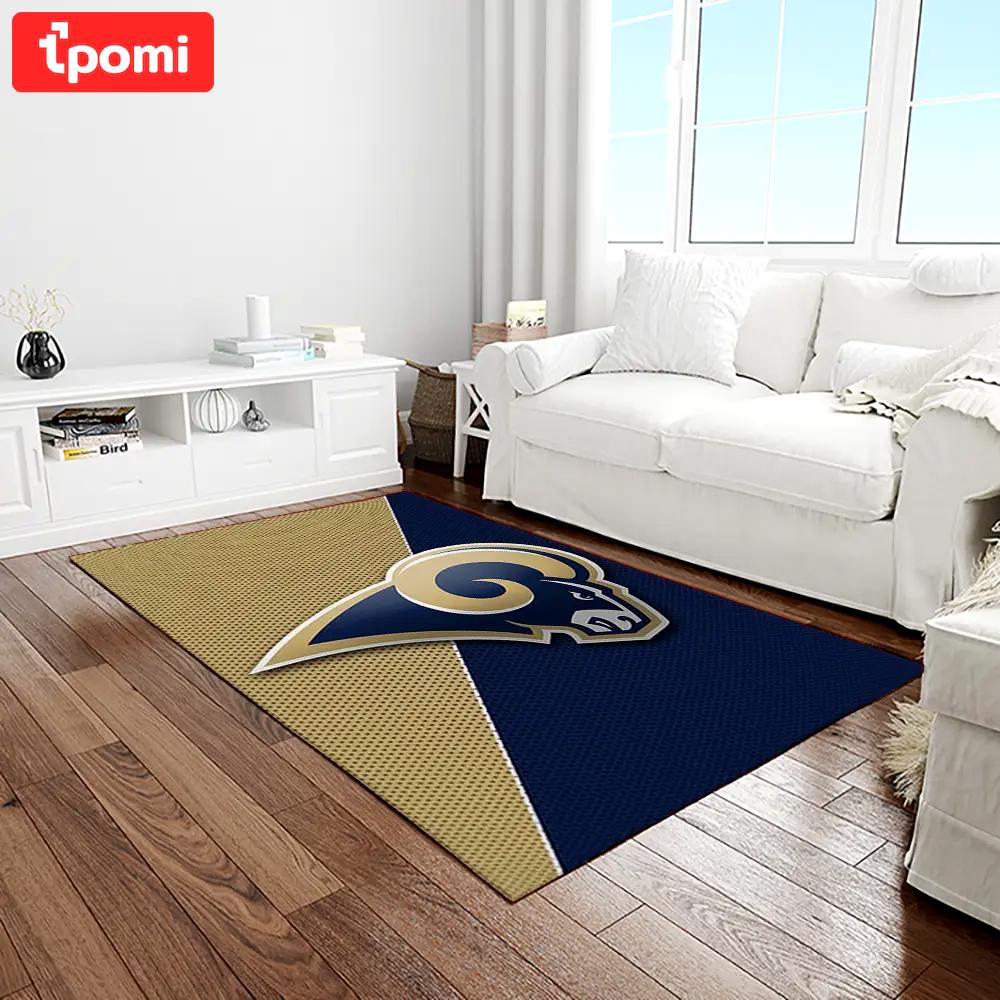Nfl los angeles rams football team logo rectangle area rug lar37 Rectangle Rug