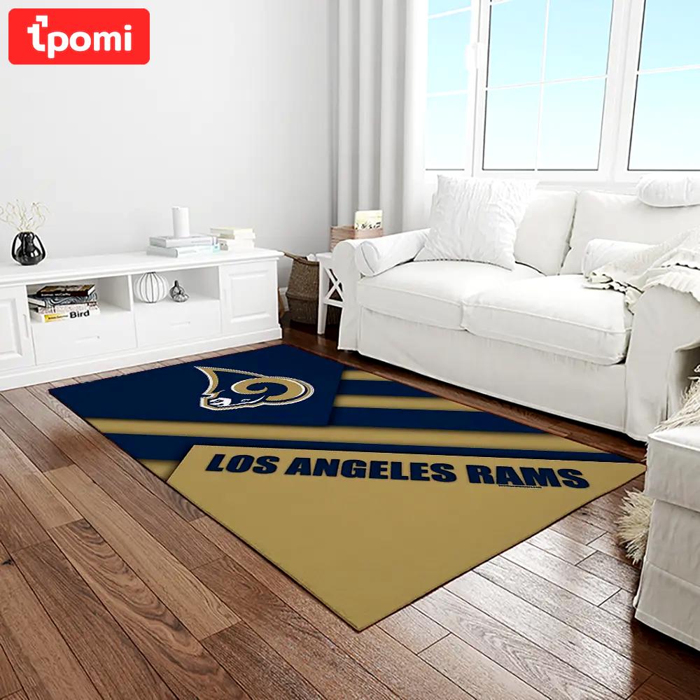 Nfl los angeles rams football team logo rectangle area rug lar48 Rectangle Rug