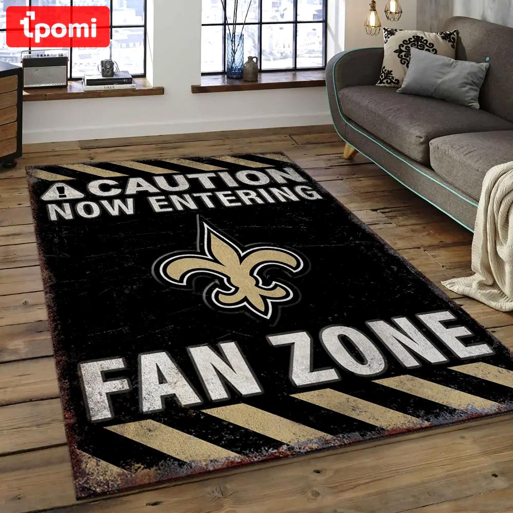 Nfl new orleans saints football team logo rectangle area rug nos46 Rectangle Rug