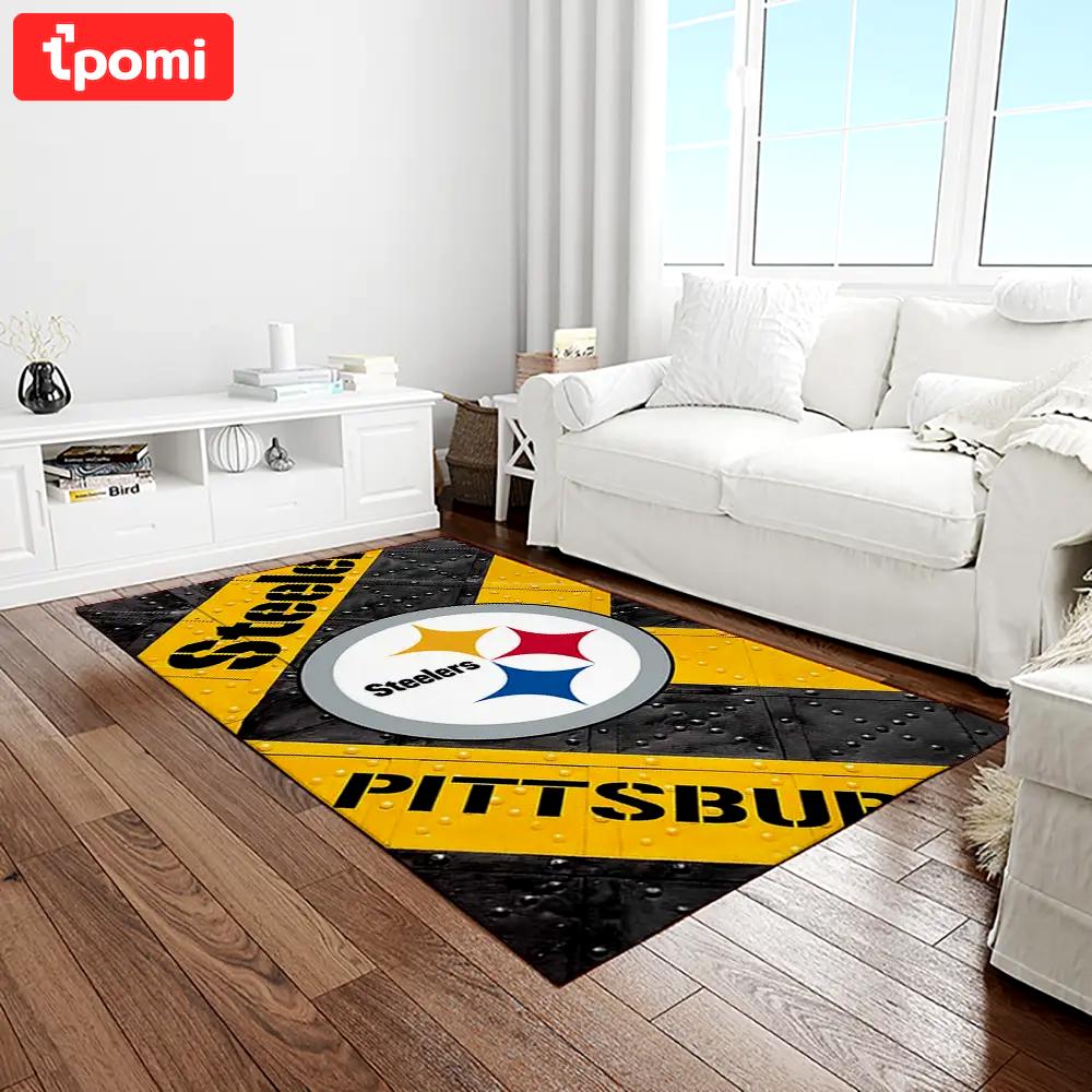 Nfl pittsburgh steelers football team logo rectangle area rug ptts36 Rectangle Rug