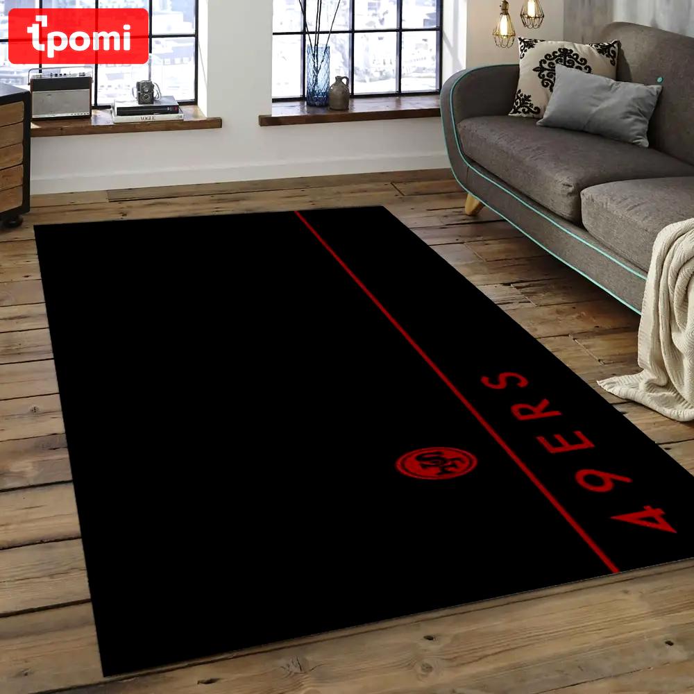Nfl san francisco 49ers football team logo rectangle area sfs05 Rectangle Rug