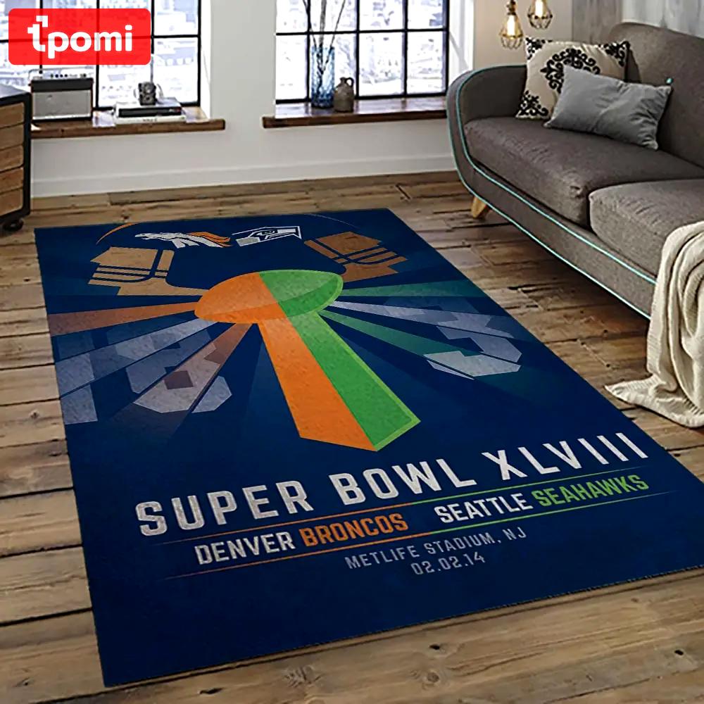 Nfl seattle seahawks football team logo sport carpet area rug home decor best gift for friends ss47 Rectangle Rug