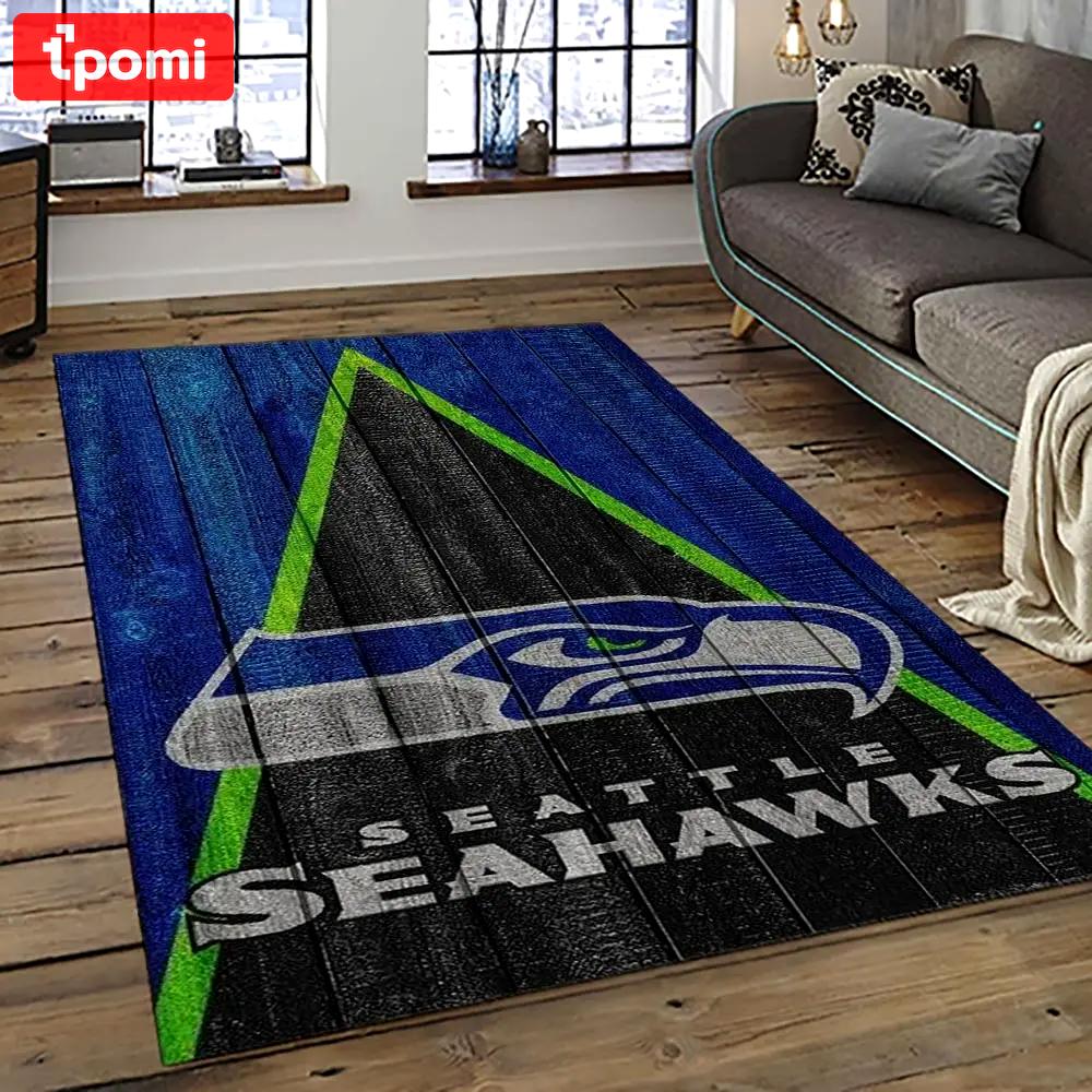 Nfl seattle seahawks football team logo sport carpet area rug home decor best gift for friends ss84 Rectangle Rug