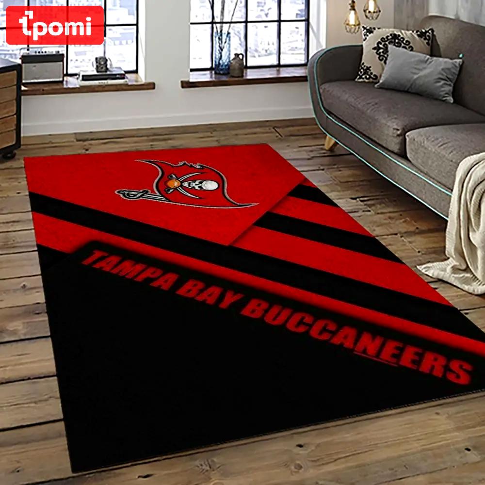Nfl tampa bay buccaneers football team logo sport carpet area rug home decor best gift for friends tpbb54 Rectangle Rug