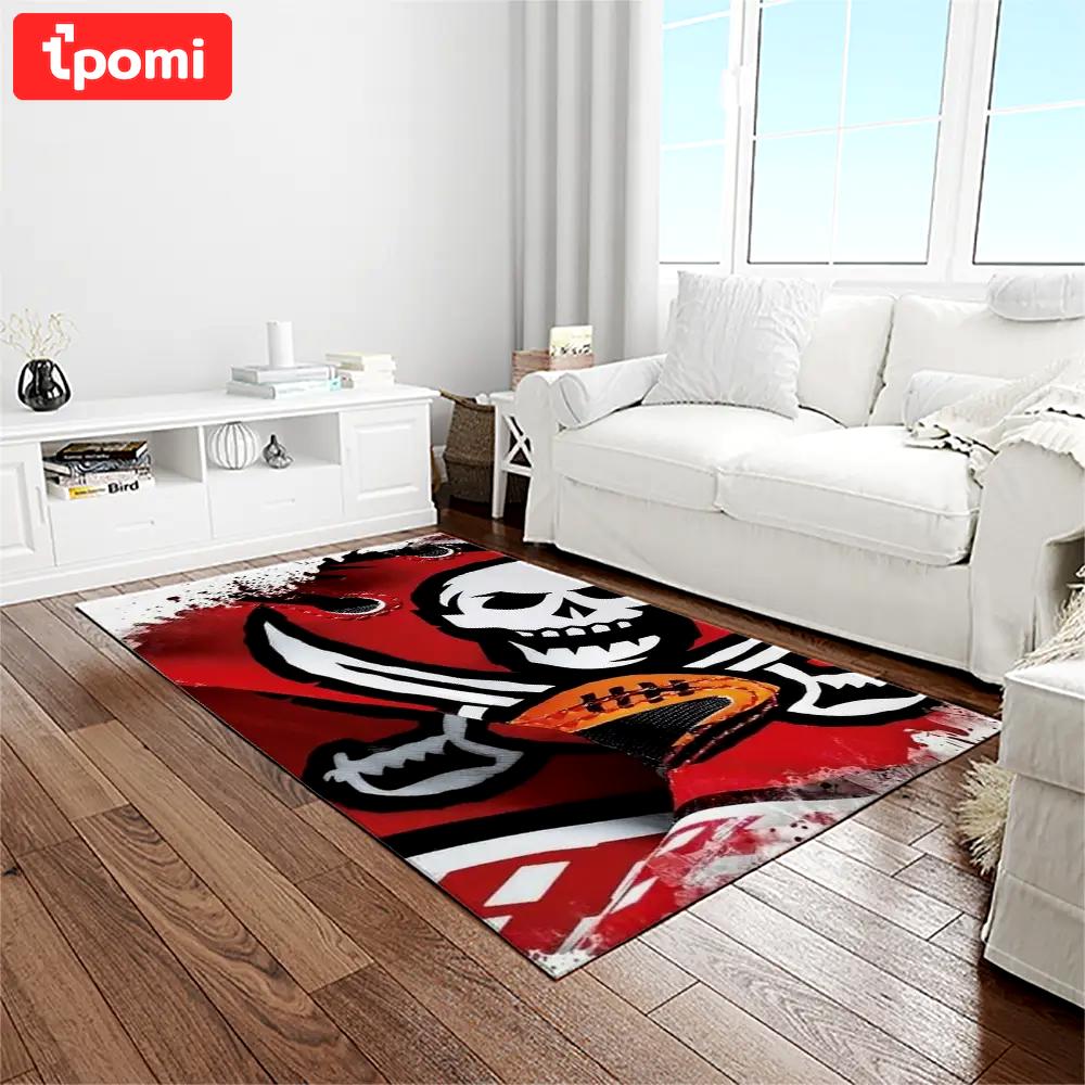 Nfl tampa bay buccaneers team logo rectangle area rug tbb26 Rectangle Rug