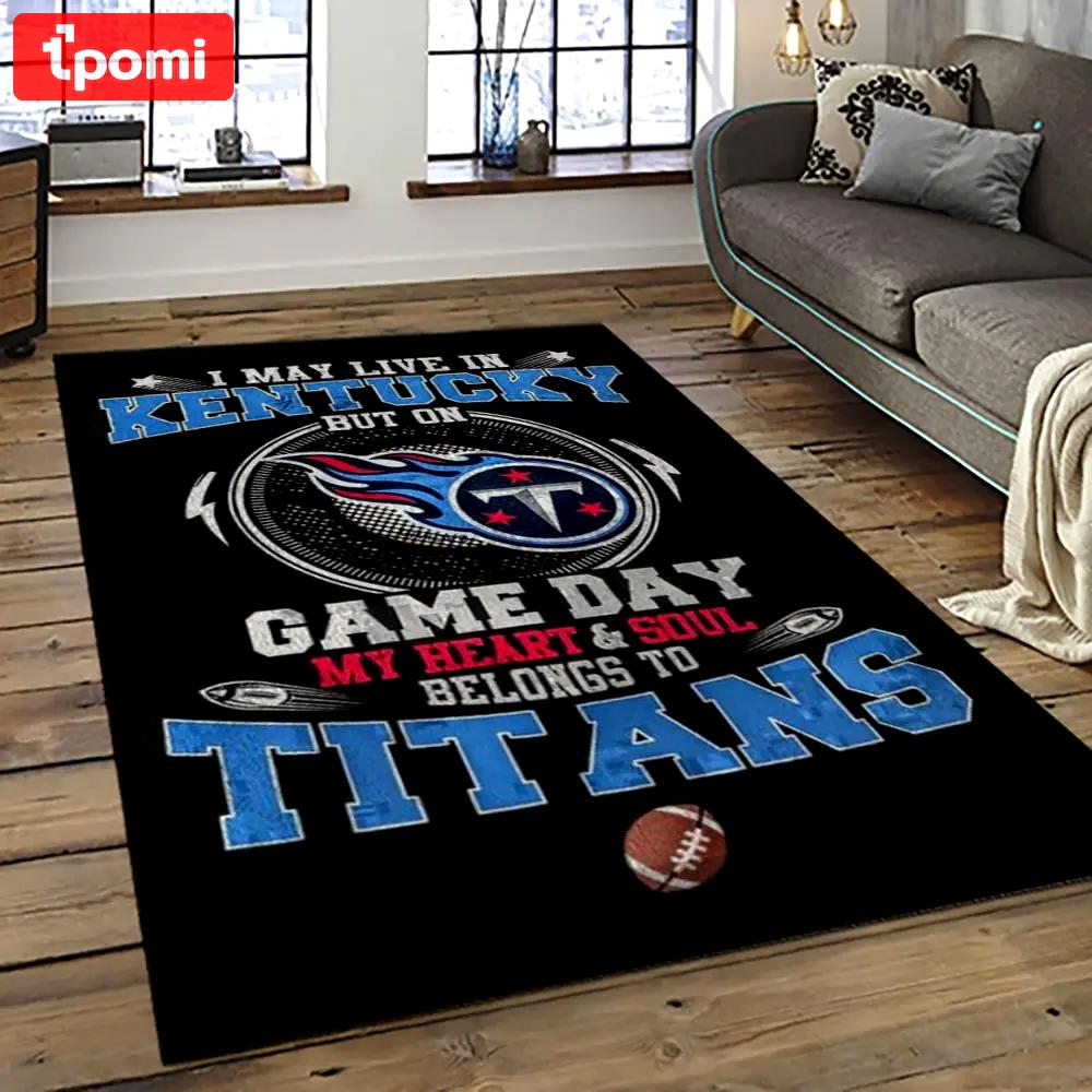 Nfl tennessee titans football team logo sport carpet area rug home decor best gift for friends tt35 Rectangle Rug
