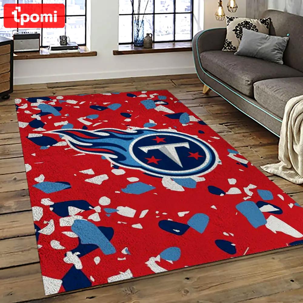 Nfl tennessee titans football team logo sport carpet area rug home decor best gift for friends tt61 Rectangle Rug