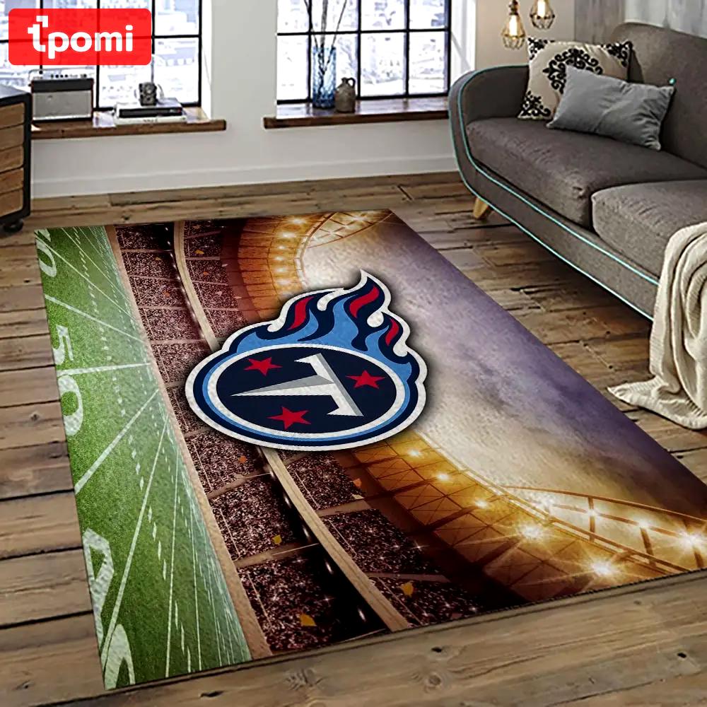 Nfl tennessee titans football team logo sport carpet area rug home decor best gift for friends tt83 Rectangle Rug