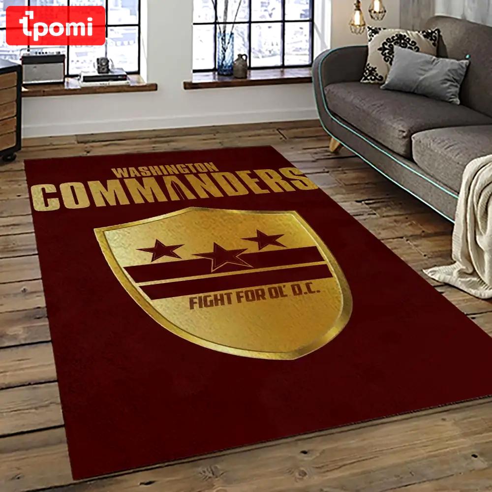 Nfl washington commanders football team logo sport carpet area rug home decor best gift for friends wscd20 Rectangle Rug