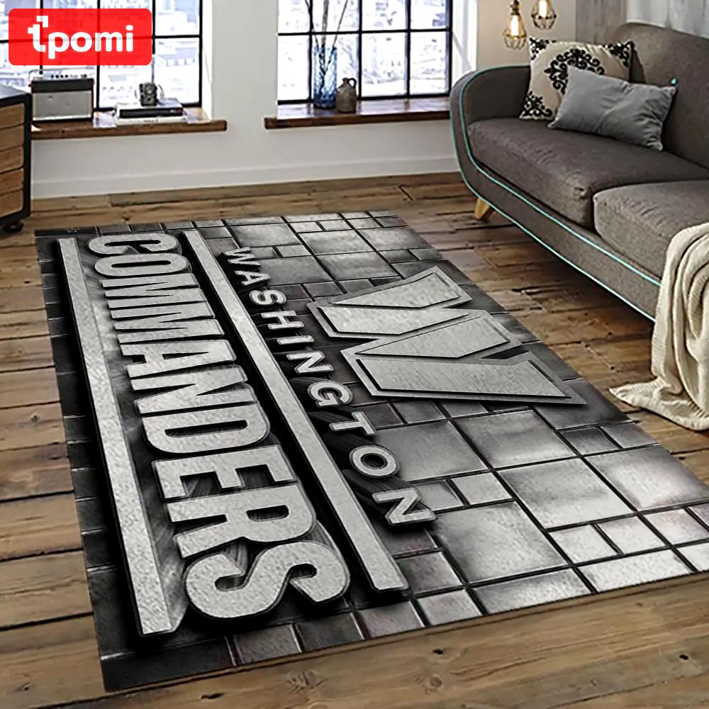 Nfl washington commanders football team logo sport carpet area rug home decor best gift for friends wscd33 Rectangle Rug