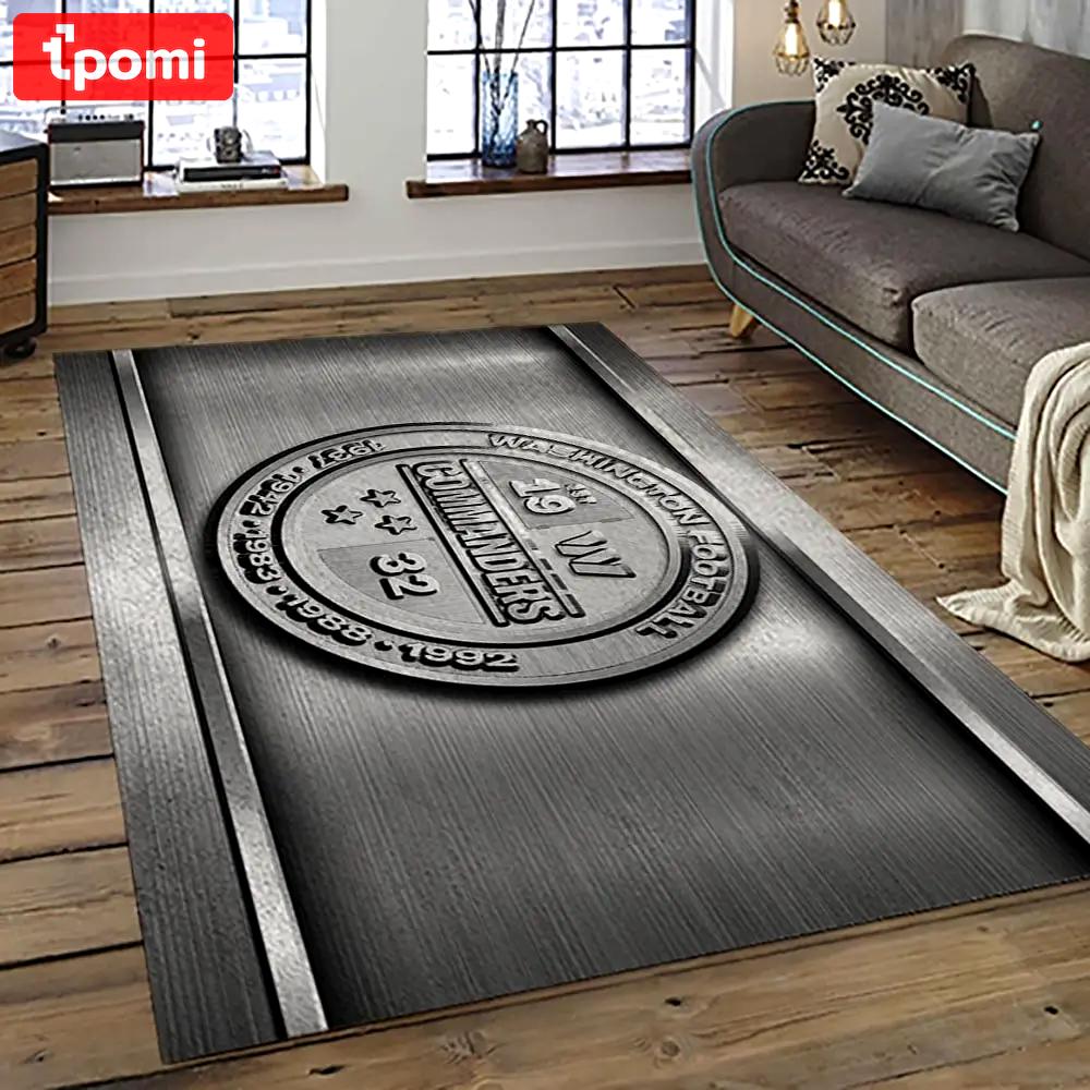 Nfl washington commanders football team logo sport carpet area rug home decor best gift for friends wscd36 Rectangle Rug