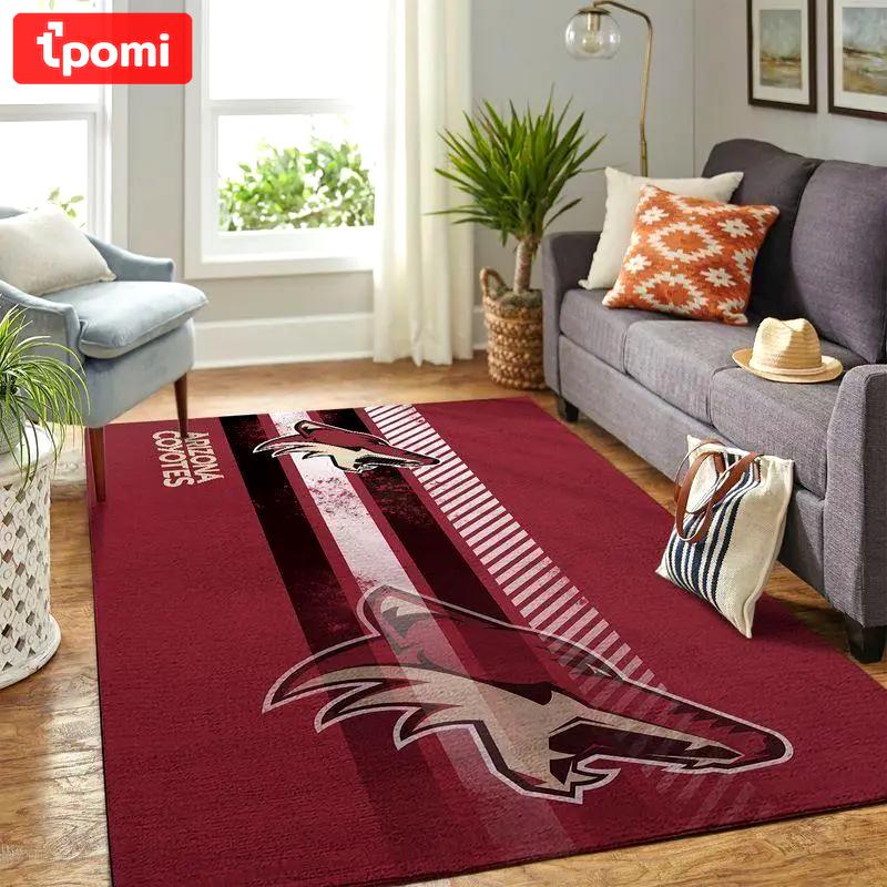 Nhl arizona coyotes area rug carpet living room rug regtangle carpet Rectangle Rug