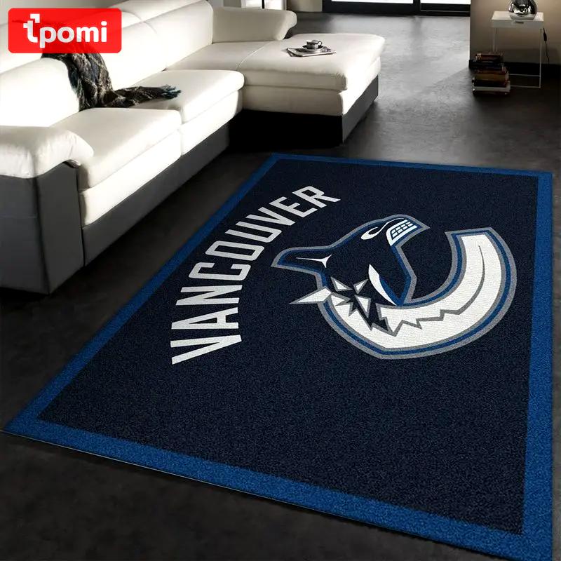 Nhl spirit vancouver canucks area rug living room bedroom rug regtangle carpet Rectangle Rug