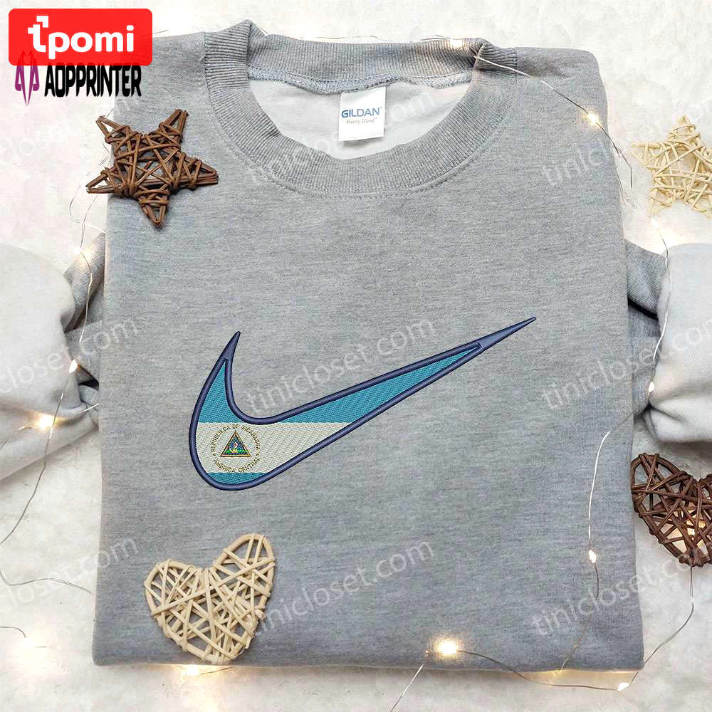 Nicaragua x nike embroidered shirt: national day & inspired gifts Embroidered Shirt