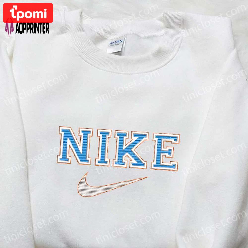 Nike embroidered shirt: the perfect gift for family nike inspired trendy design Embroidered Shirt