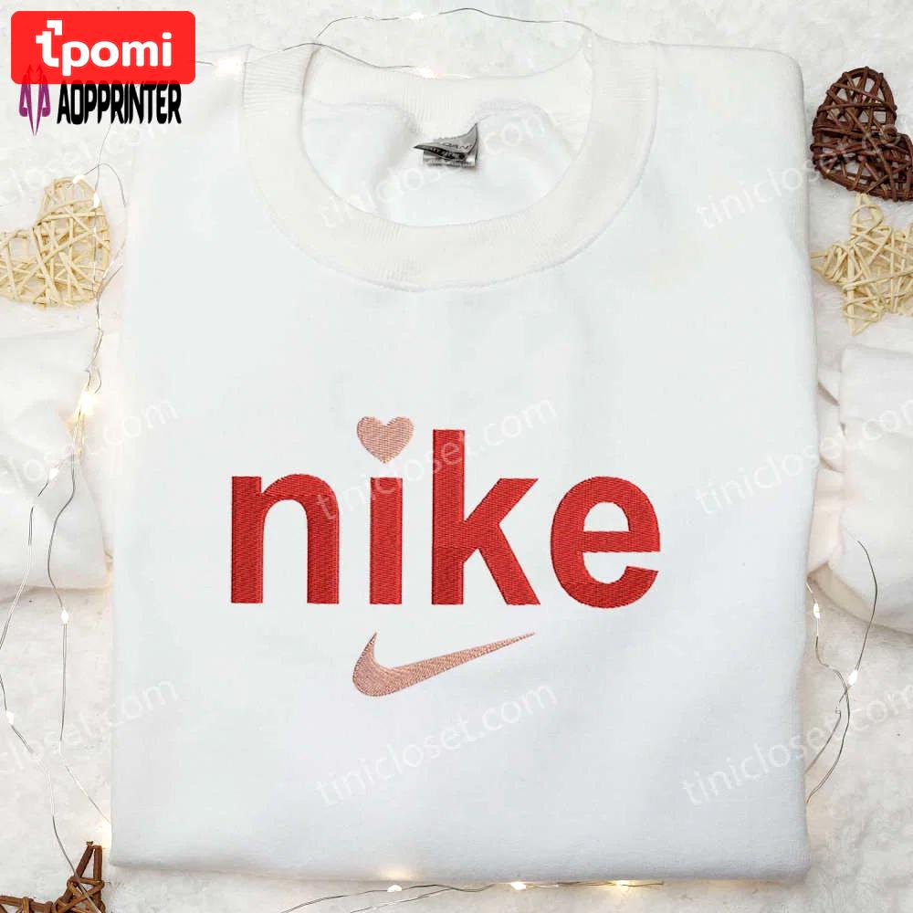 Nike love inspired embroidered shirt – unique and stylish apparel for unmatched comfort Embroidered Shirt