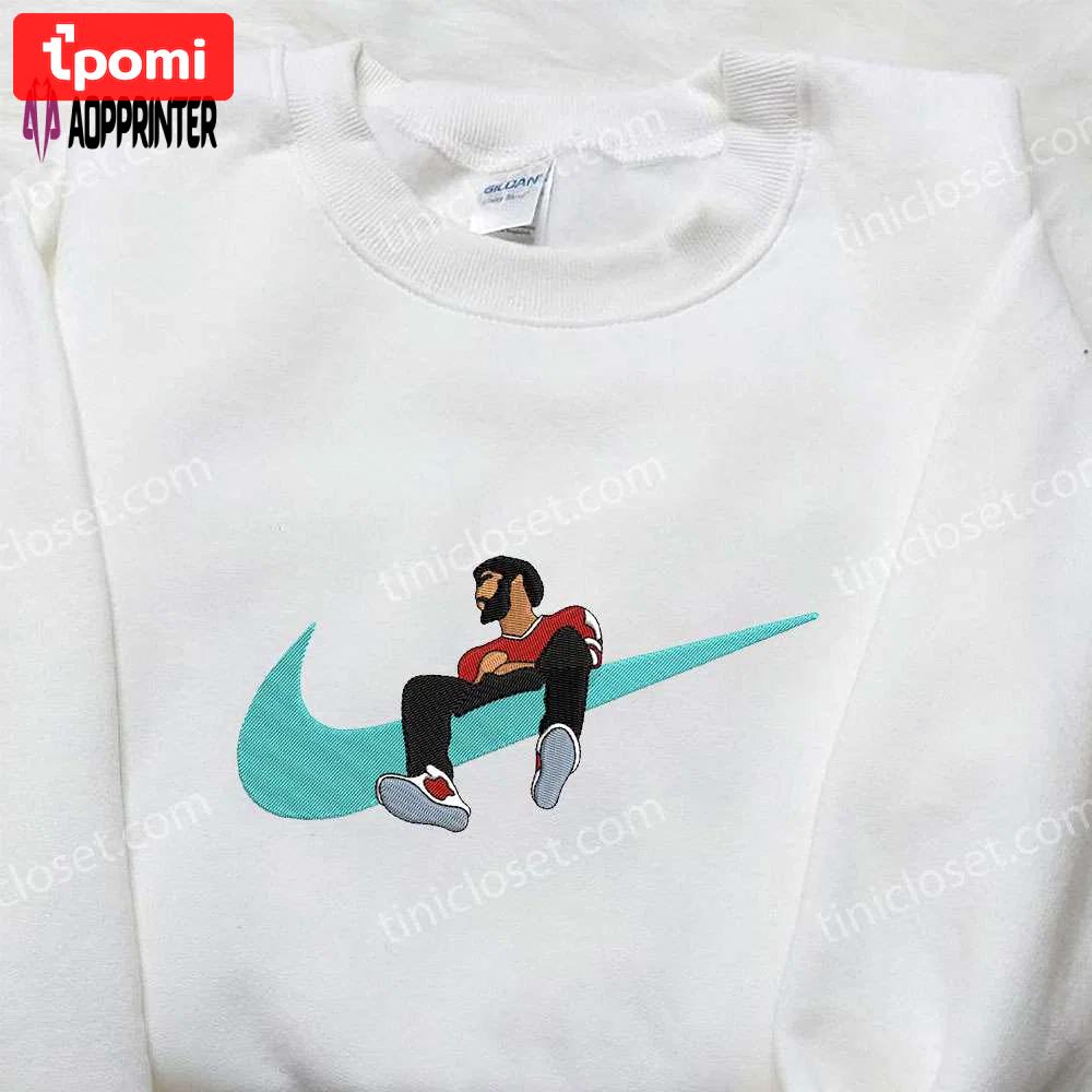 Nike swoosh x j cole embroidered shirt – rapper & celebrity apparel Embroidered Shirt