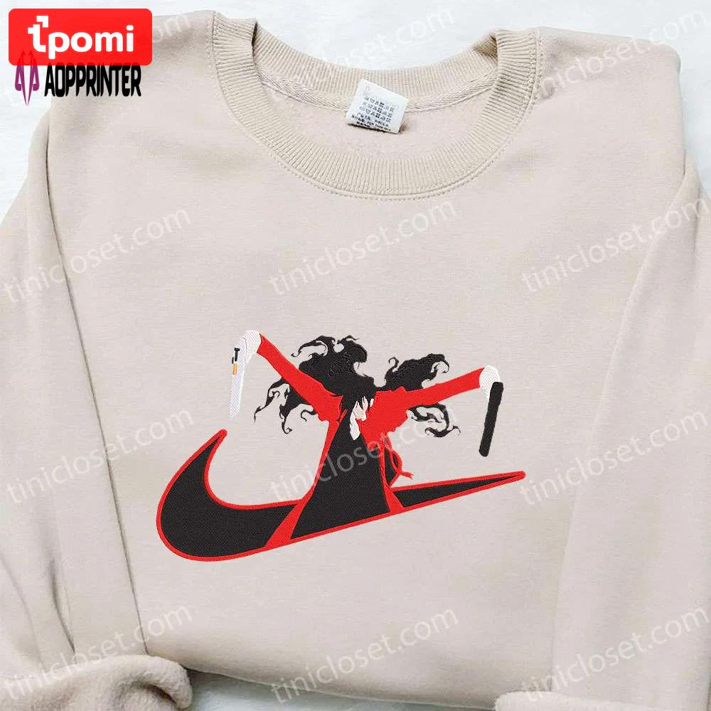 Nike x alucard anime sweatshirt: hellsing embroidered hoodie perfect family birthday gift Embroidered Shirt