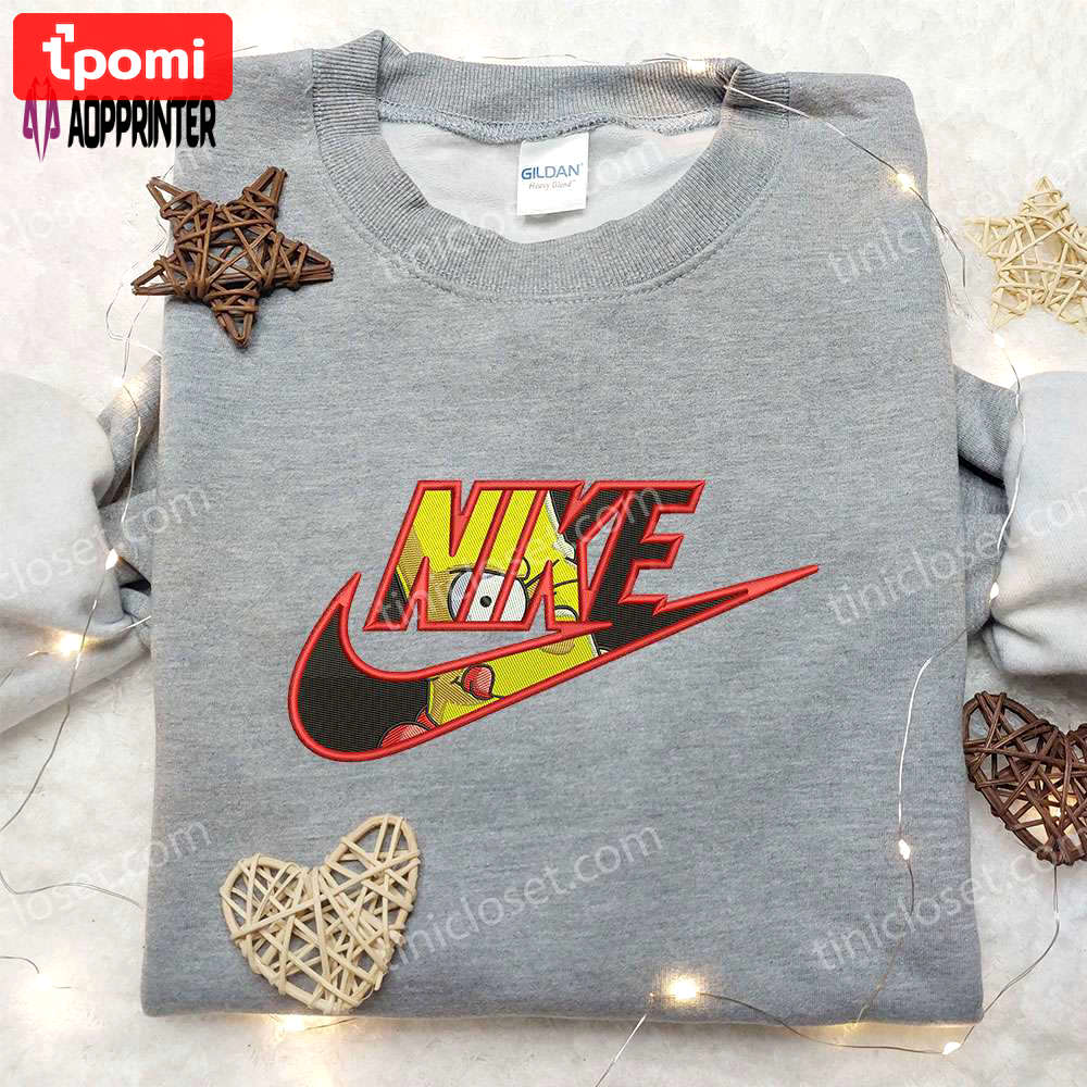 Nike x bart simpson embroidered sweatshirt: the ultimate simpson cartoon-inspired shirt Embroidered Shirt