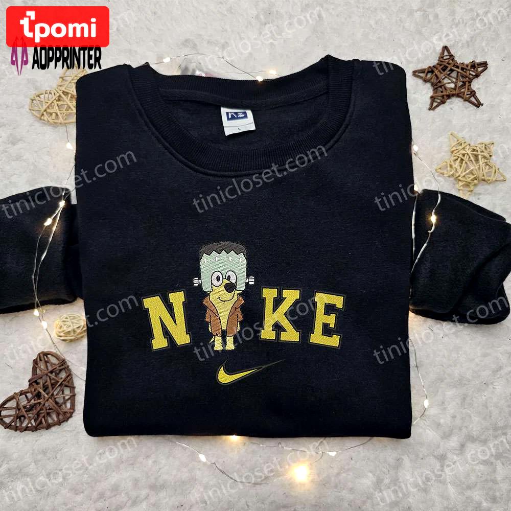Nike x bluey dog embroidered hoodie: cool halloween inspired sweatshirt Embroidered Shirt