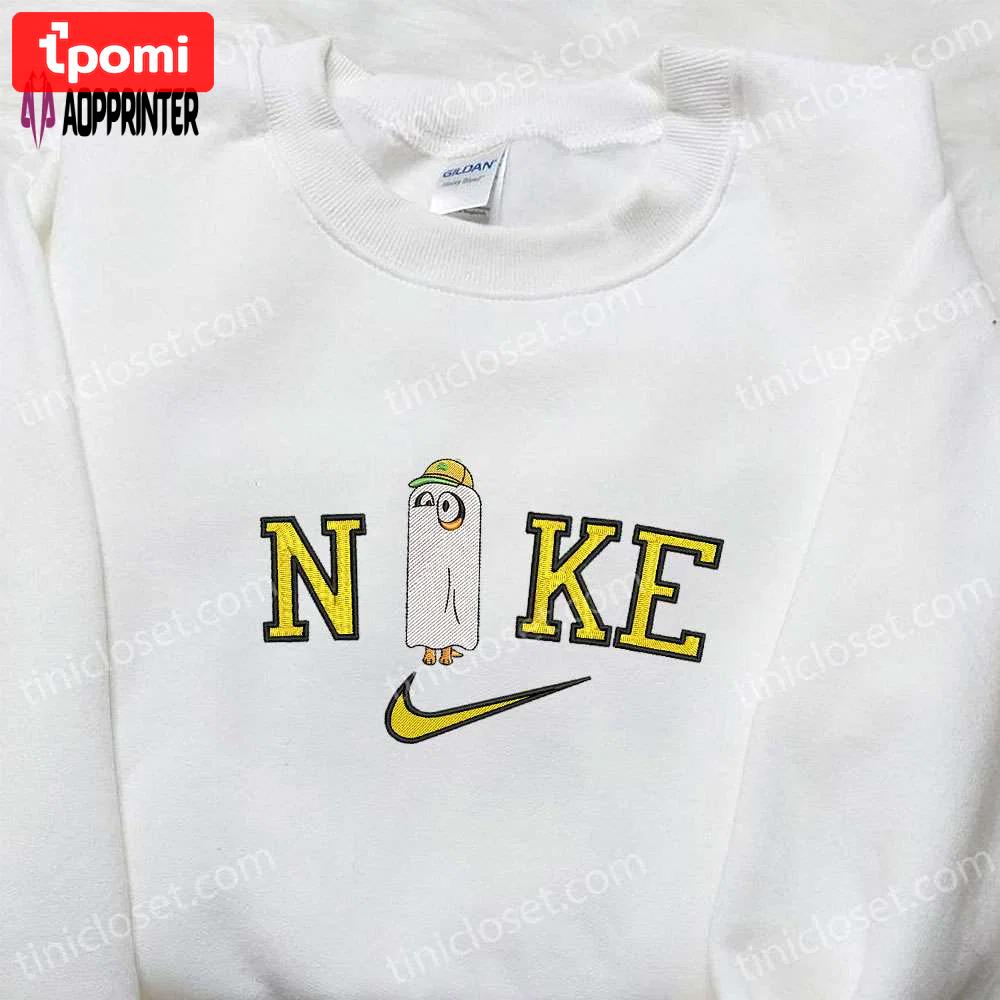 Nike x bluey dog embroidered shirt: cute halloween hoodie & custom t-shirt Embroidered Shirt