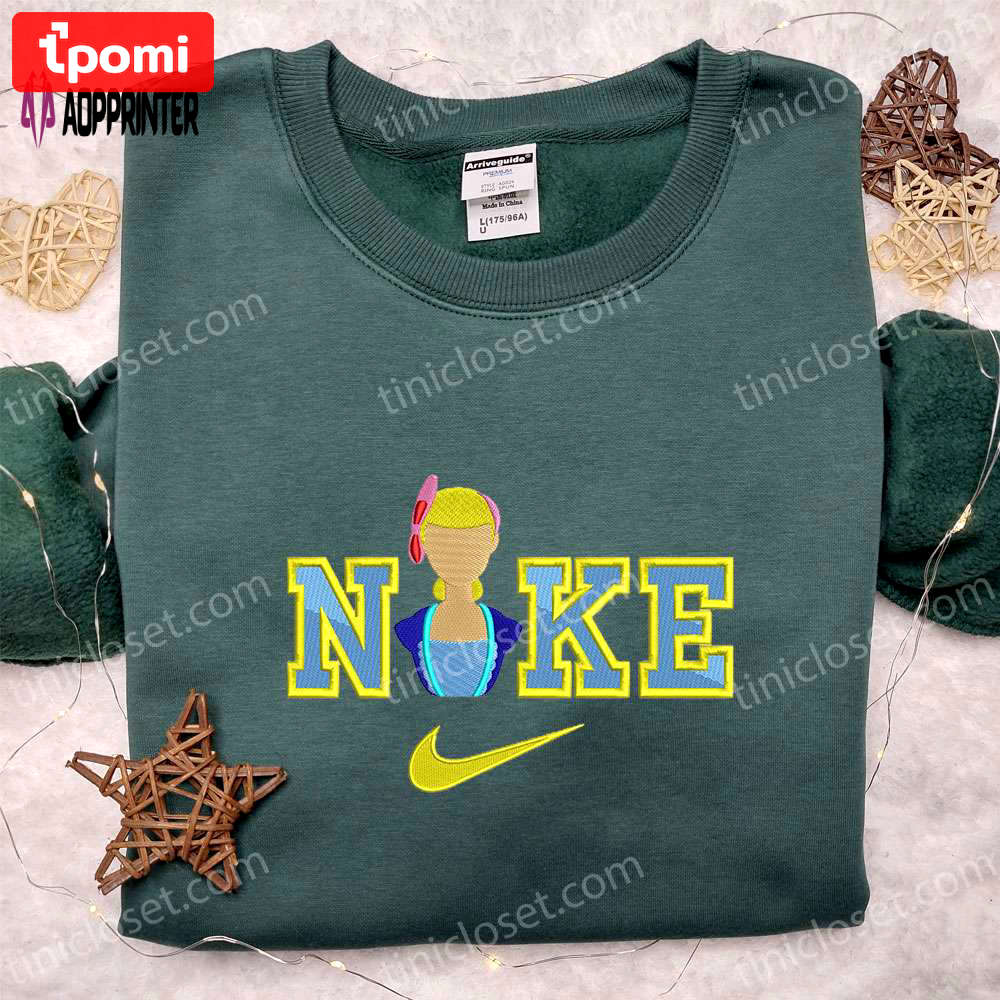 Nike x bo peep embroidered t-shirt toy story disney shirt nike inspired hoodie Embroidered Shirt