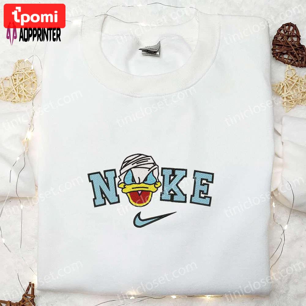 Nike x donald duck embroidered shirt: best family gift with nike-inspired design Embroidered Shirt