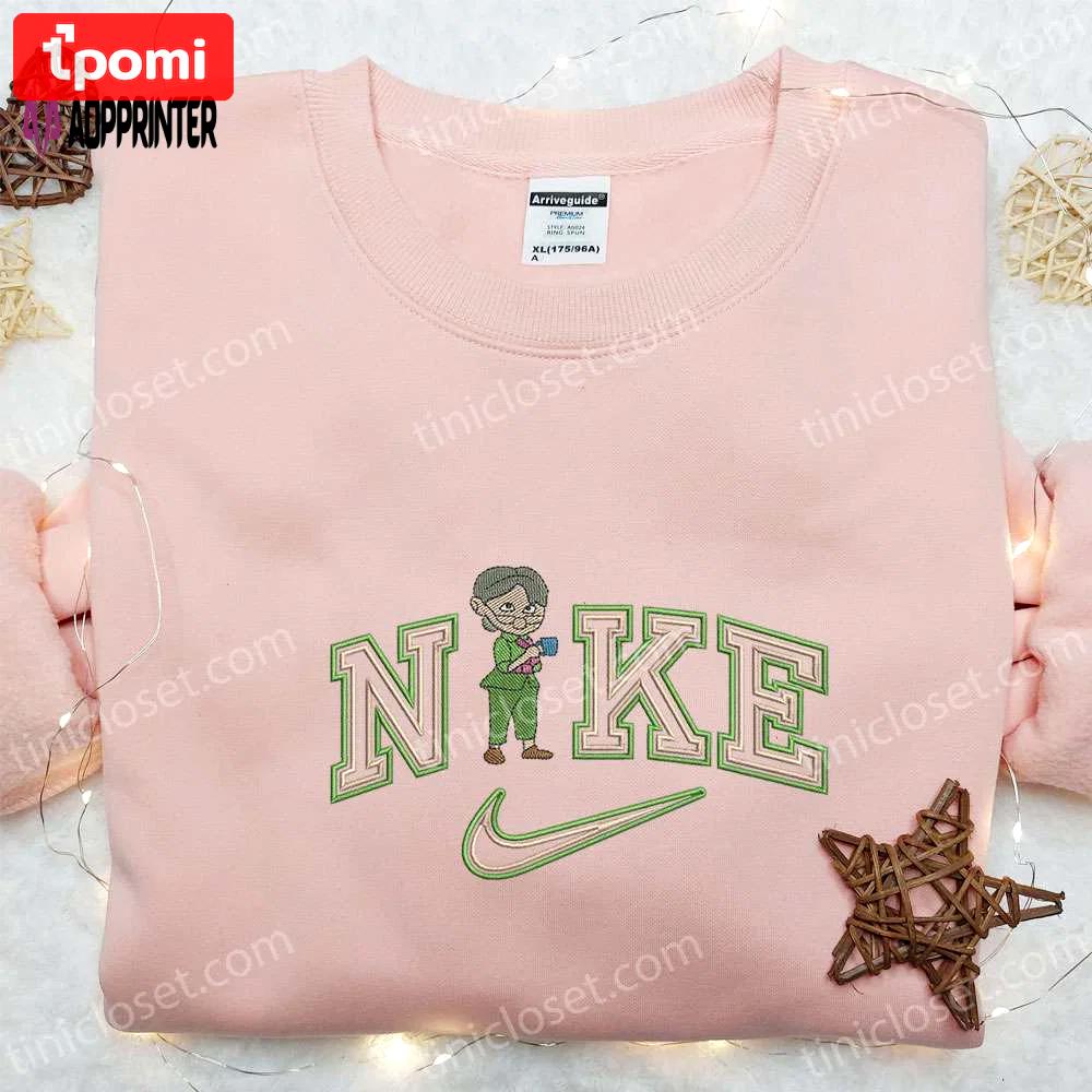 Nike x ellie fredricksen embroidered sweatshirt disney shirt nike inspired t-shirt Embroidered Shirt