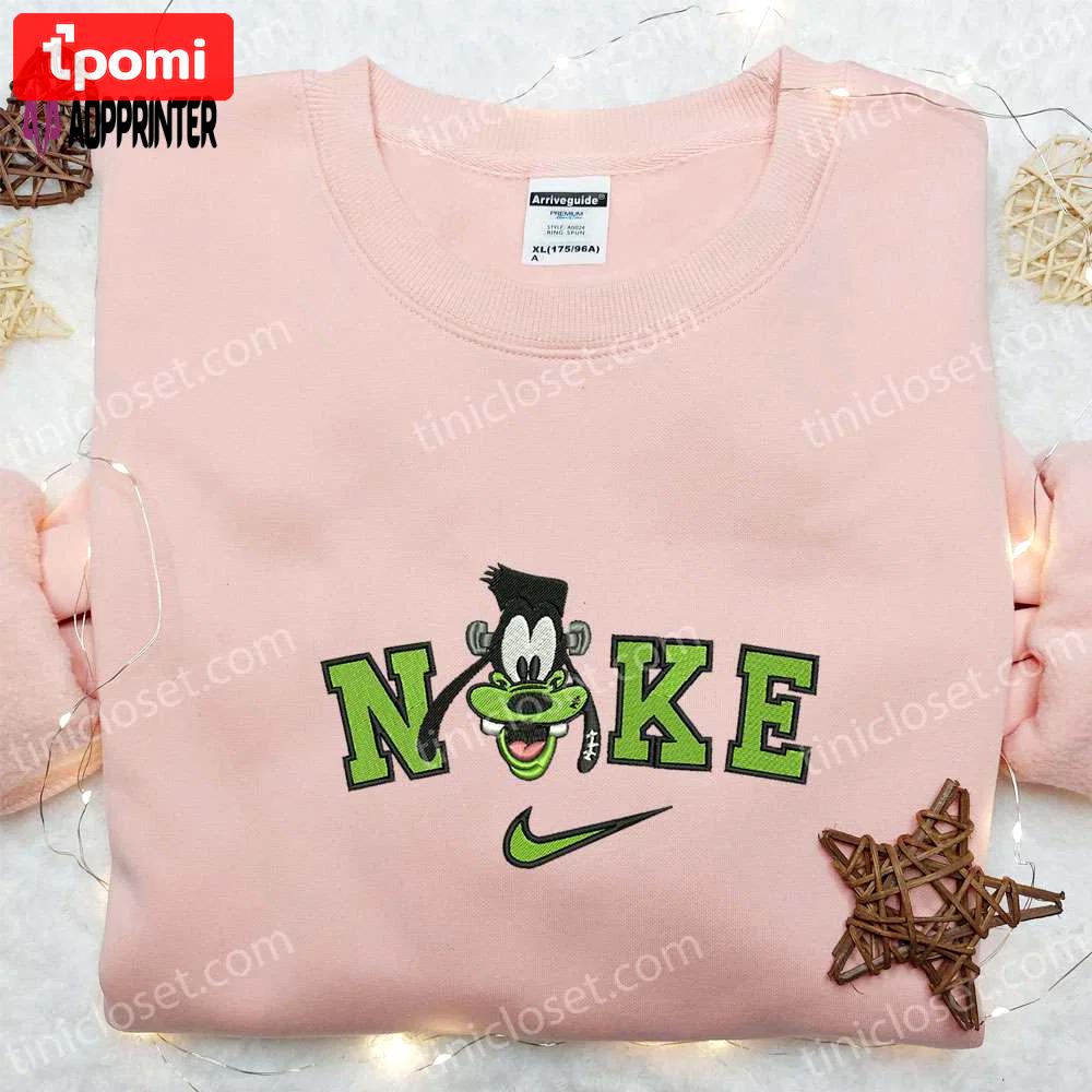 Nike x goofy halloween frankenstein embroidered shirt disney inspired halloween tee Embroidered Shirt