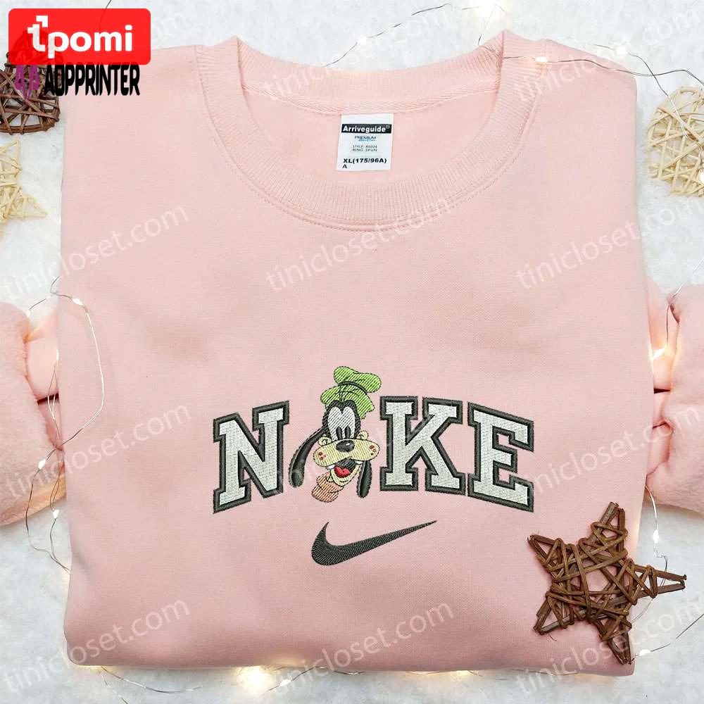 Nike x goofy & walt disney embroidered sweatshirt shirt & t-shirt – inspired collection Embroidered Shirt
