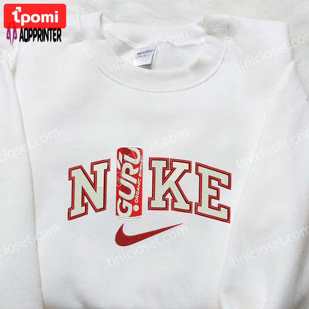 Nike x guru organic energy drinks embroidered shirt – custom favor drinking tee Embroidered Shirt