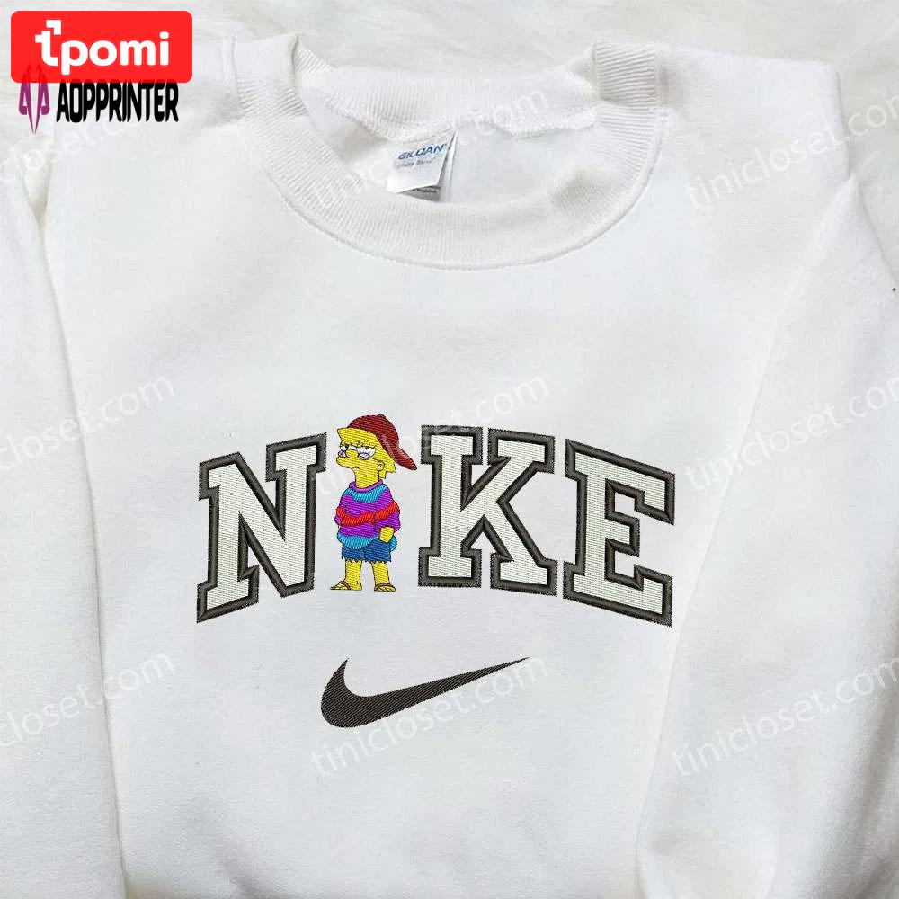 Nike x lisa marie simpson embroidered shirt – the simpson cartoon collaboration Embroidered Shirt
