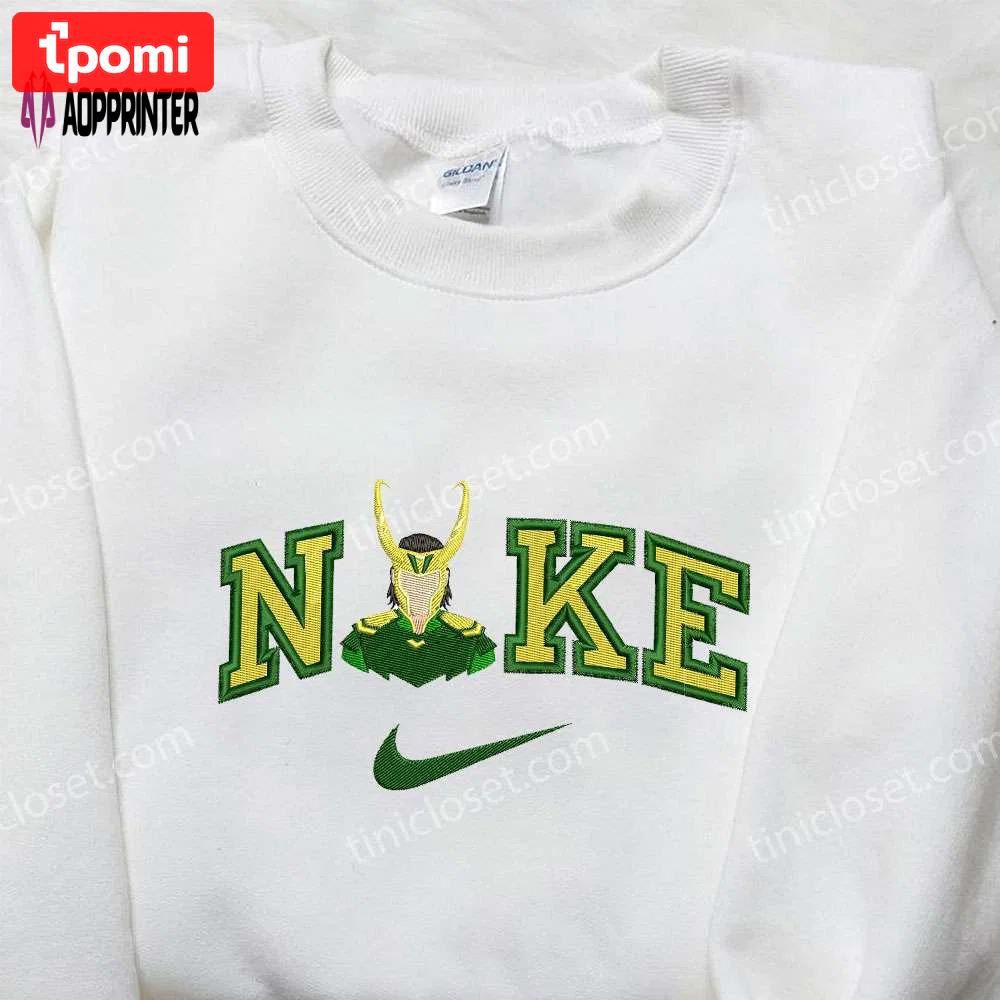 Nike x loki marvel embroidered shirt – premium nike inspired design Embroidered Shirt
