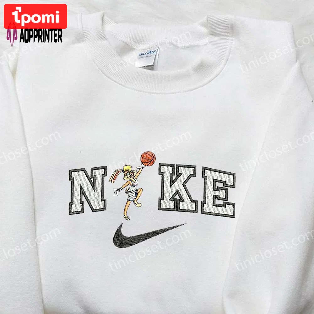 Nike x lola bunny basketball embroidered shirt: cartoon & custom design Embroidered Shirt