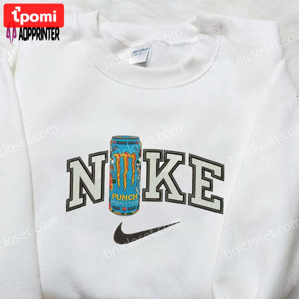 Nike x monster energy juice embroidered shirt – custom favor drinking tee Embroidered Shirt
