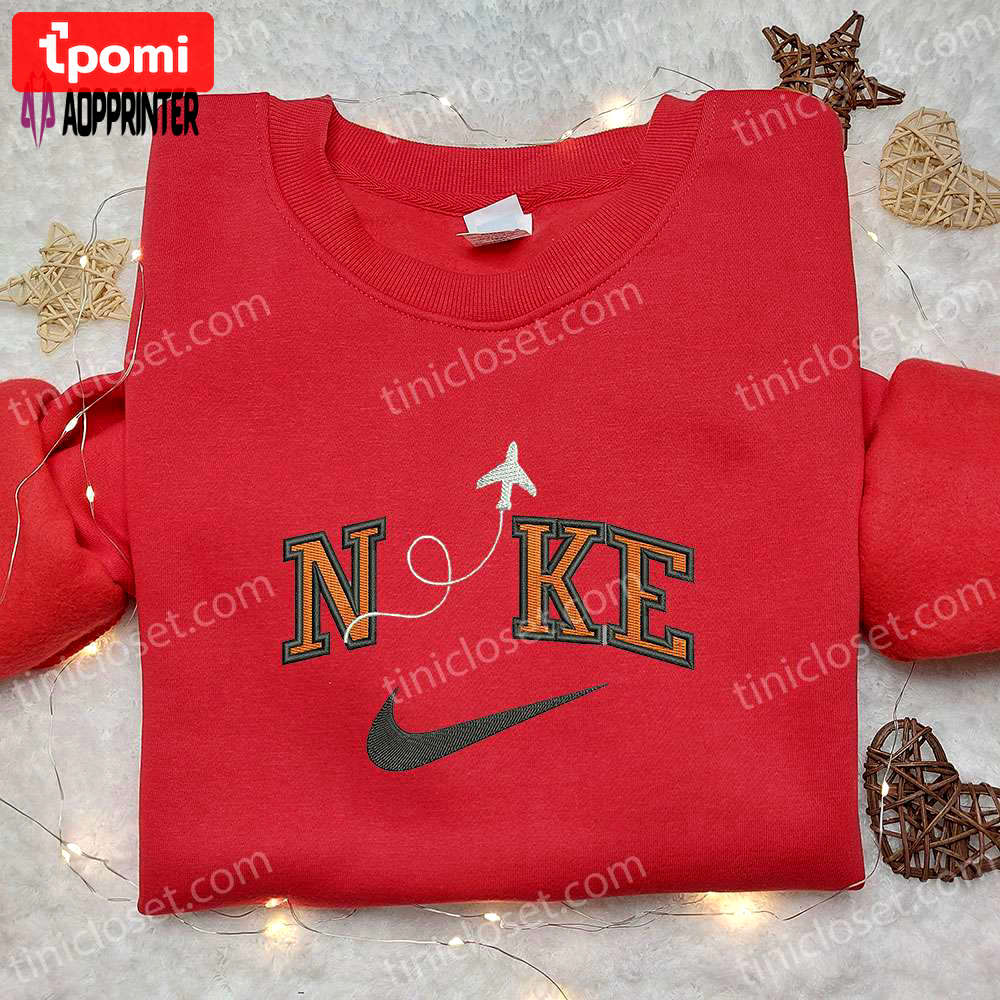 Nike x plane embroidered shirt: transportation-inspired t-shirt Embroidered Shirt